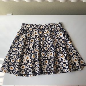 Forever 21 Floral Skater Skirt